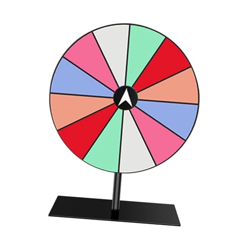 Baoblaze Rotierendes Rad, rotierendes Spiel, Spielzeugzubehör, multifunktional, Tisch-Roulette, Rotation, 12 Schlitze für Karneval, von Baoblaze