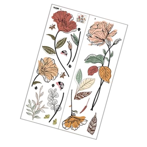 Baoblaze Rustikale Blumen Wandaufkleber Blumenwand Aufkleber wasserdichte Premium abnehmbare Wohnkultur für Schlafzimmer Kindergarten Wohnzimmer Baoblaze Rustikale Blumen Wandaufkleber Blumenwand Aufkleber wasserdichte Premium abnehmbare Wohnkultur für Schlafzimmer Kindergarten Wohnzimmer von Baoblaze