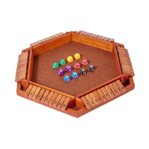 Baoblaze Shut The Box-Spiel, Lernspielzeug, Tisch-Puzzlespiel für 6 Spieler, Holzbrett, Tisch-Mathespiel für Partys, Geburtstagspicknicks, Braun Baoblaze Shut The Box-Spiel, Lernspielzeug, Tisch-Puzzlespiel für 6 Spieler, Holzbrett, Tisch-Mathespiel für Partys, Geburtstagspicknicks, Braun von Baoblaze