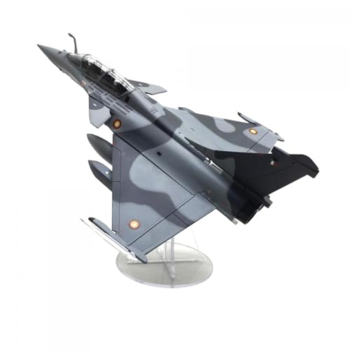 Baoblaze Simulation 1:72 Rafale B Fighting Falcon Flugzeugmodell, Retro Fighting Falcon Flugzeugmodell Souvenir mit Ausstellungsstand von Baoblaze