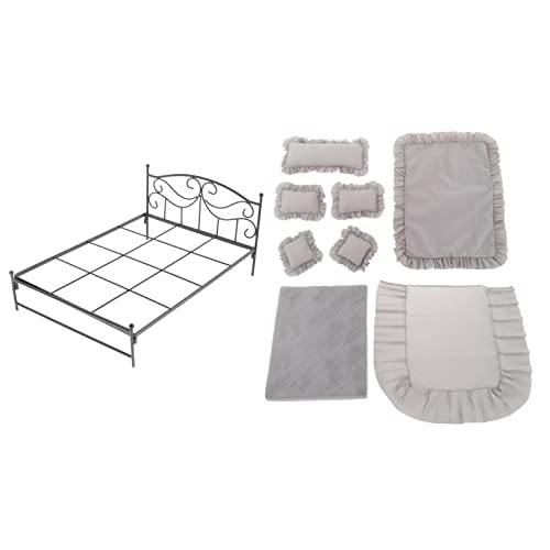 Baoblaze Simulation Schmiedeeisernes Bett Im Maßstab 1/6 mit Matratzenlaken für Dekorationen Baoblaze Simulation Schmiedeeisernes Bett Im Maßstab 1/6 mit Matratzenlaken für Dekorationen von Baoblaze