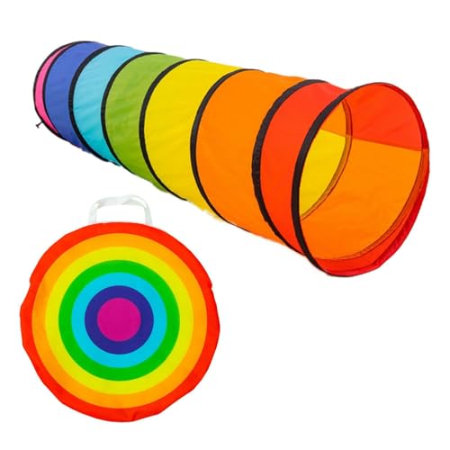 Baoblaze Spieltunnel für Kinder, Zeltspiel, bunt, faltbar, tragbar, Krabbeltunnel für Hunde, Katzen, Kinder, Jungen und Mädchen im Freien, mit Tragetasche Baoblaze Spieltunnel für Kinder, Zeltspiel, bunt, faltbar, tragbar, Krabbeltunnel für Hunde, Katzen, Kinder, Jungen und Mädchen im Freien, mit Tragetasche von Baoblaze