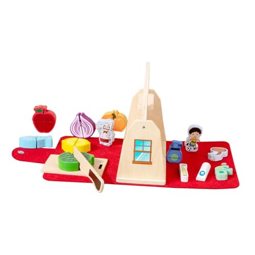 Baoblaze Spielzeug für Küche und Bad, Lernspielzeug, Simulationsspielzeug zum Schneiden von Obst und Gemüse für Jungen, Mädchen im Alter von 1–3 Jahren von Baoblaze