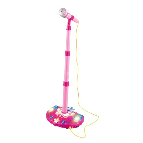 Baoblaze Spielzeugmikrofon mit Ständer, eingebauter Musik und Licht, höhenverstellbar, Party-Kinder-Karaoke-Maschine für Kinder-Partygeschenke von Baoblaze