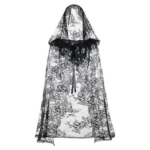 Baoblaze -Spitzenumhang, mit Kapuze, für Rollenspielkostüme, lockere Passform, 90cm Baoblaze -Spitzenumhang, mit Kapuze, für Rollenspielkostüme, lockere Passform, 90cm von Baoblaze