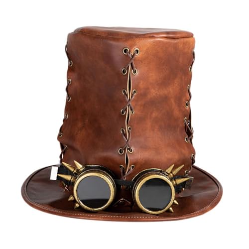 Baoblaze Steampunk Zylinder Steampunk Hut Männer Frauen Retro Steampunk Gear Kopfbedeckung Jazz Hut für Cosplay Party Performance Halloween Prom Baoblaze Steampunk Zylinder Steampunk Hut Männer Frauen Retro Steampunk Gear Kopfbedeckung Jazz Hut für Cosplay Party Performance Halloween Prom von Baoblaze