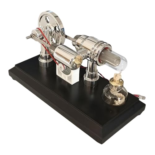 Baoblaze Stirlingmotor-Modell, Stromgenerator-Modell, pädagogische Entwicklung, DIY-Physik, naturwissenschaftliches Bildungsspielzeug für Lehrmittel, 8cmx17cmx9cm von Baoblaze