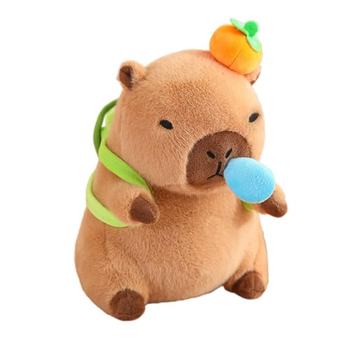 Baoblaze Süßes Capybara-Plüschtier, Capybara-Puppe mit herausziehbaren Rotzblasen, Capybara-Plüschtier für die Familie, Kindergeburtstagsgeschenke, Schildkrötenpanzer D von Baoblaze