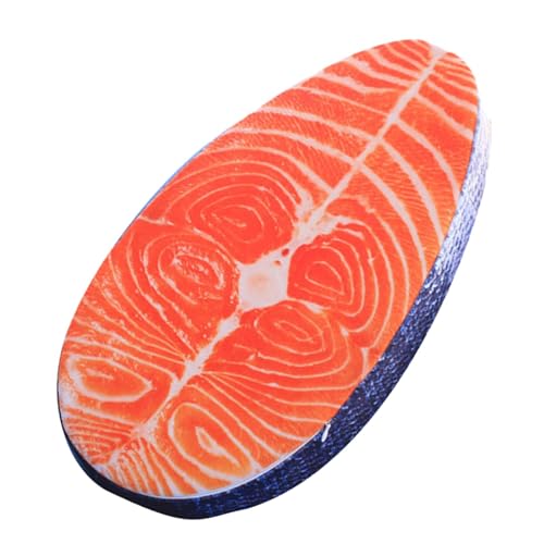 Baoblaze Süßes Plüschkissen, 3D Plüschkissen Lachs, Kreatives Plüschkissen, Adroable Plüschtier, Stofftier Kissen zum Schlafen, Animal Soft Sleeping Pillow für Sofa Kinderbett Haus Deko von Baoblaze