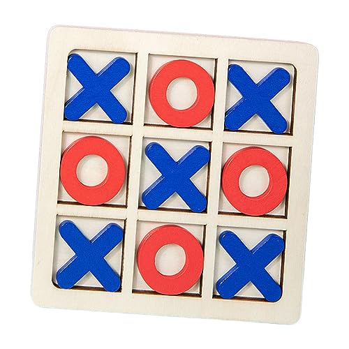 Baoblaze Holz Tic TAC Toe Brettspiel, XO Tischspielzeug, Hölzernes Tic TAC Toe-Spiel, Freizeit Intelligentes Nullen und Kreuze, XO Chess Board Games, Reisespiel Tic Bug Toe für Kinder, Stil A von Baoblaze