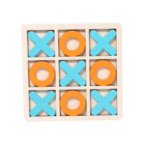 Baoblaze Tic TAC Toe-Spiele, Denksportaufgaben, Rätsel, Couchtisch-Dekoration, Nachtaktivität für Kinder, Erwachsene, Eltern-Kind-Interaktion, hellblau orange von Baoblaze