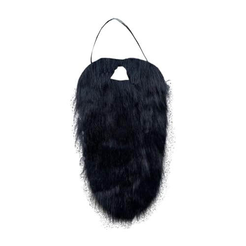 Baoblaze Weihnachten Santa Claus Bart Mustaches Lustiger falscher Bart Gnom Bart für Bühnenperformance Erwachsene Opern Jungen Mädchen Halloween, Schwarz von Baoblaze