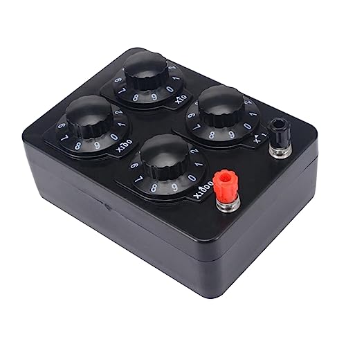 Baoblaze Widerstandsbox-Experimentalinstrument, Ohmmeter, professionelles, einstellbares physikalisches Dezimalwiderstandsmessgerät für Elektrizität, Baoblaze Widerstandsbox-Experimentalinstrument, Ohmmeter, professionelles, einstellbares physikalisches Dezimalwiderstandsmessgerät für Elektrizität, von Baoblaze