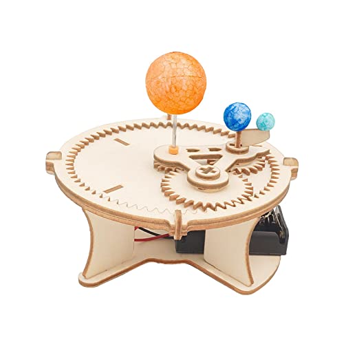Hölzernes Planetenbewegungsset Sonne Erde Mond Handwerk Wissenschaft Holzpuzzles Elektrisches Modell für Kinder Hölzernes Planetenbewegungsset Sonne Erde Mond Handwerk Wissenschaft Holzpuzzles Elektrisches Modell für Kinder von Baoblaze
