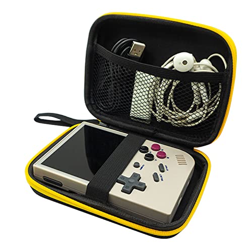 Baomaeyea Harte Tragetasche für RG35XX Handheld Spielkonsole, Eva Hülle kompatibel mit RG353VS Handheld Spielkonsole und Zubehör Multifunktions-Reise-Aufbewahrungstasche (schwarz) von Baomaeyea