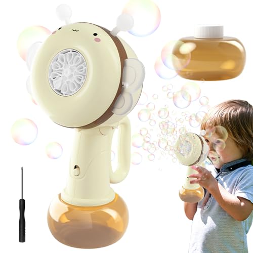 Baoqifong Blasenstab Maschine | Bubble Maker Blasenstab Mit Bienenform,Biene Mit Drehenden Farblichtern Tragbar Spiel Draussen Mädchen Reise Geburtstag Baoqifong Blasenstab Maschine | Bubble Maker Blasenstab Mit Bienenform,Biene Mit Drehenden Farblichtern Tragbar Spiel Draussen Mädchen Reise Geburtstag von Baoqifong