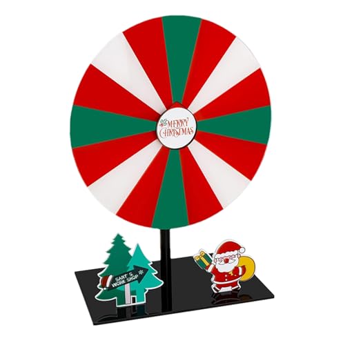 Baoqifong Gewinn Drehscheibe, Beschreibbares Und Abwischbares Glücksrad Spiel, Abwischbares Weihnachtstischspiel Für Karneval Haushalt Bildung Messen Feiern Klassenzimmer von Baoqifong