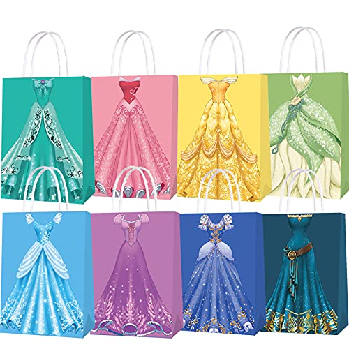 Baosu 16 Packungen Prinzessin Party Süßigkeiten Geschenkpapiertüten - Prinzessin Geburtstagsparty Zubehör Baosu 16 Packungen Prinzessin Party Süßigkeiten Geschenkpapiertüten - Prinzessin Geburtstagsparty Zubehör von Baosu
