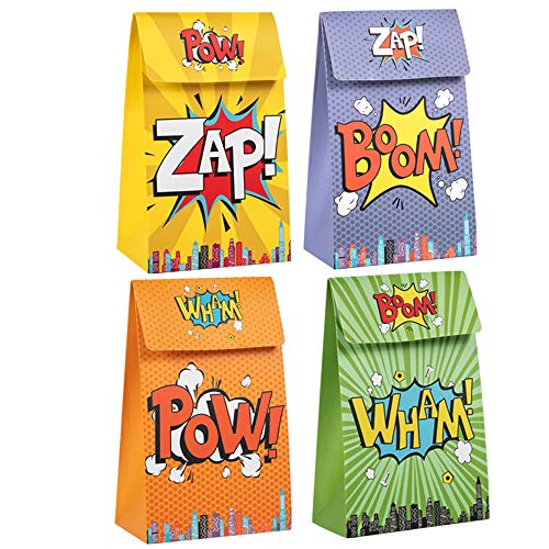 Packung mit 20 Superhelden-Partytüten für Partybevorzugungen für Superhelden-Partybevorzugungen von Baosu