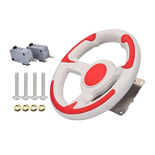 BaotyJie 8,6 Zoll Kinderrennspiel-Lenkrad Tragbarer Ersatzteil-Simulations-Fahrcontroller für -Maschine, mit Schrauben von BaotyJie