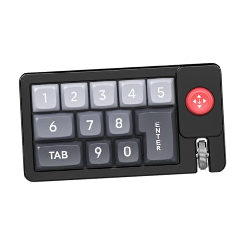 BaotyJie Mechanische Gaming - programmierbare 12 Number Pads Desktop Tragbare Metallrolle mit Joystick verkabelt für die Arbeit nach Hause , Schwarz BaotyJie Mechanische Gaming - programmierbare 12 Number Pads Desktop Tragbare Metallrolle mit Joystick verkabelt für die Arbeit nach Hause , Schwarz von BaotyJie