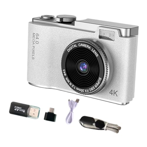BaotyJie Tragbares -Digitalkamera-Spielzeug, 11,7 x 6,4 x 2,9 cm, eingebautes Fülllicht für Schüler und Anfänger, vielseitiger 4K 48 MP, Weiß BaotyJie Tragbares -Digitalkamera-Spielzeug, 11,7 x 6,4 x 2,9 cm, eingebautes Fülllicht für Schüler und Anfänger, vielseitiger 4K 48 MP, Weiß von BaotyJie