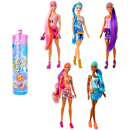 Barbie Color Reveal Totally Denim Puppensortiment - 6 Überraschungen inklusive Puppe, inspiriert von der Mode der 2000er, für Kinder ab 3 Jahren, HJX55 Barbie Color Reveal Totally Denim Puppensortiment - 6 Überraschungen inklusive Puppe, inspiriert von der Mode der 2000er, für Kinder ab 3 Jahren, HJX55 von Barbie