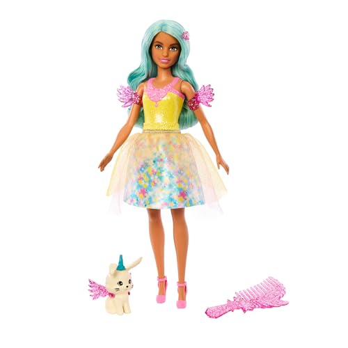 Barbie A Touch of Magic EIN verborgener Zauber Puppe und Accessoires, Teresa in Fantasy-Outfit, Haustier, Leine und Styling-Accessoires, JCW51 Barbie A Touch of Magic EIN verborgener Zauber Puppe und Accessoires, Teresa in Fantasy-Outfit, Haustier, Leine und Styling-Accessoires, JCW51 von Barbie