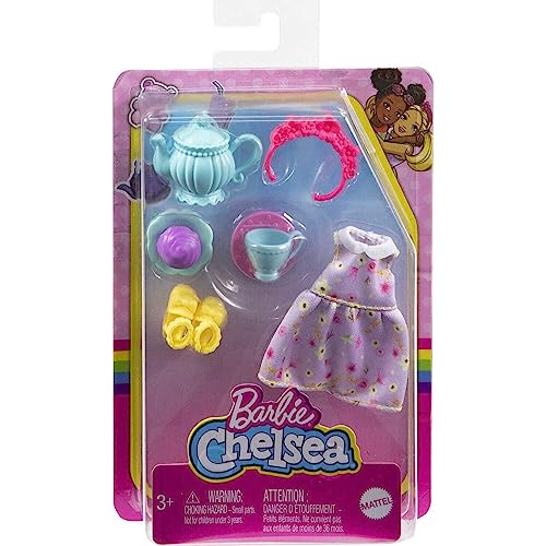 Barbie Chelsea Pack Accessoires HHM59 Ärmelloses Kleid + Schuhe und Zubehör für Tee Barbie Chelsea Pack Accessoires HHM59 Ärmelloses Kleid + Schuhe und Zubehör für Tee von Barbie