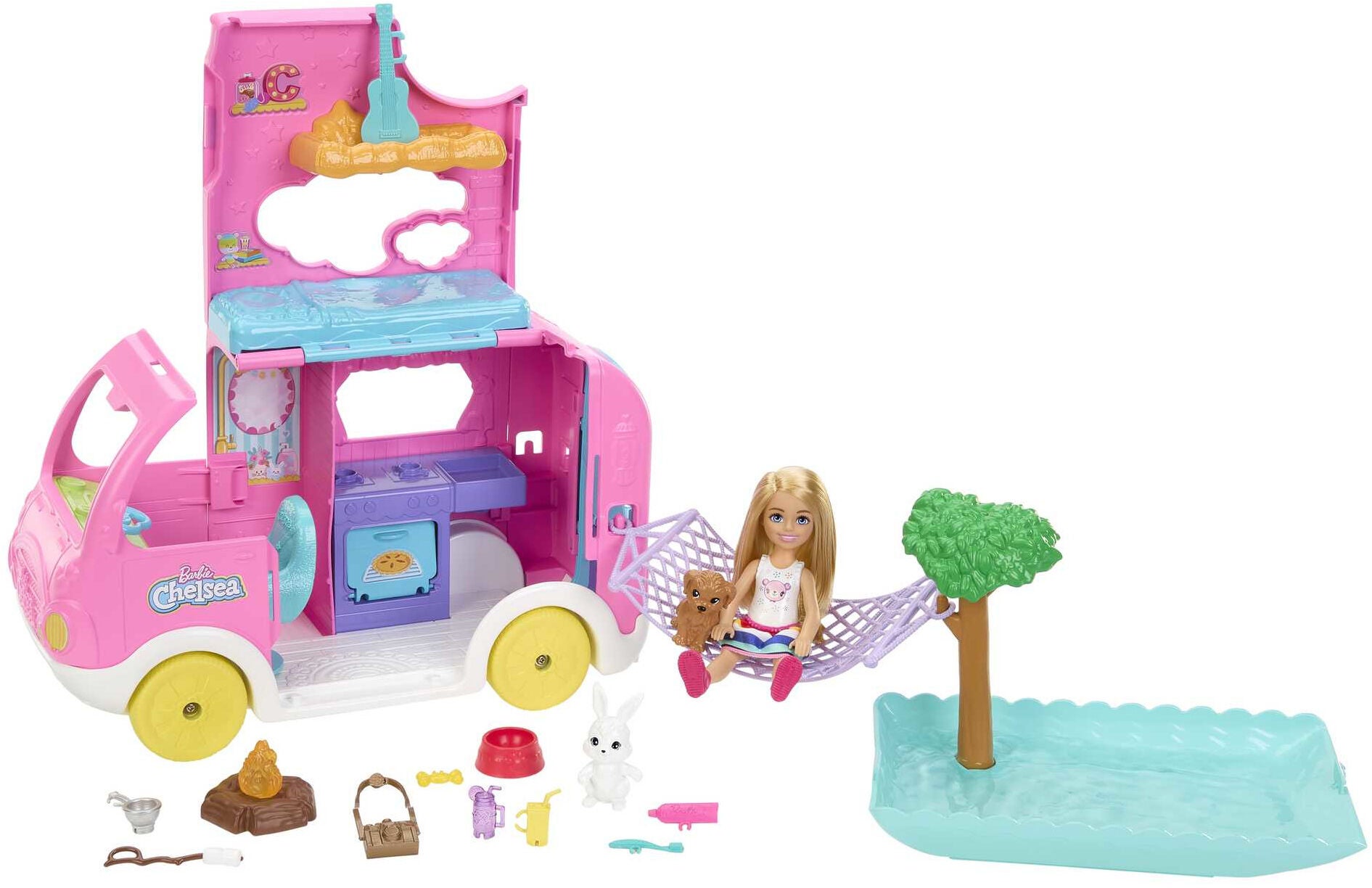 Barbie Chelsea Spielset 2-in-1 Camper mit Puppe von Barbie