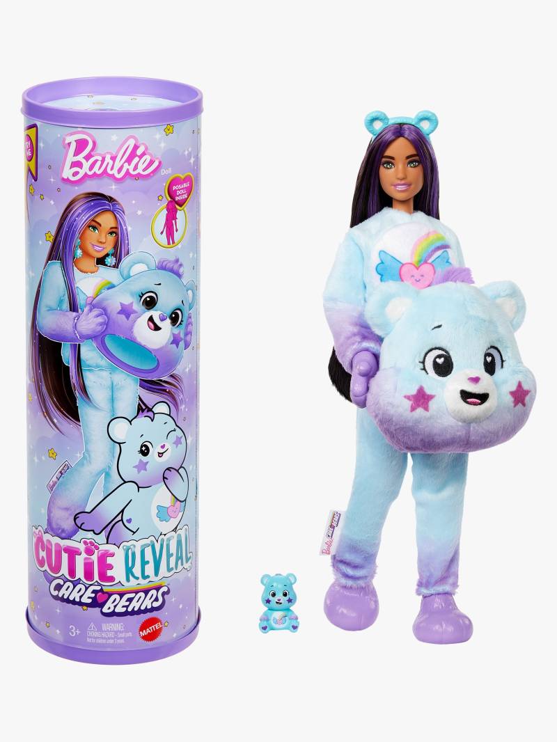 Barbie Cutie Reveal Puppe Care Bears, Lila von Barbie