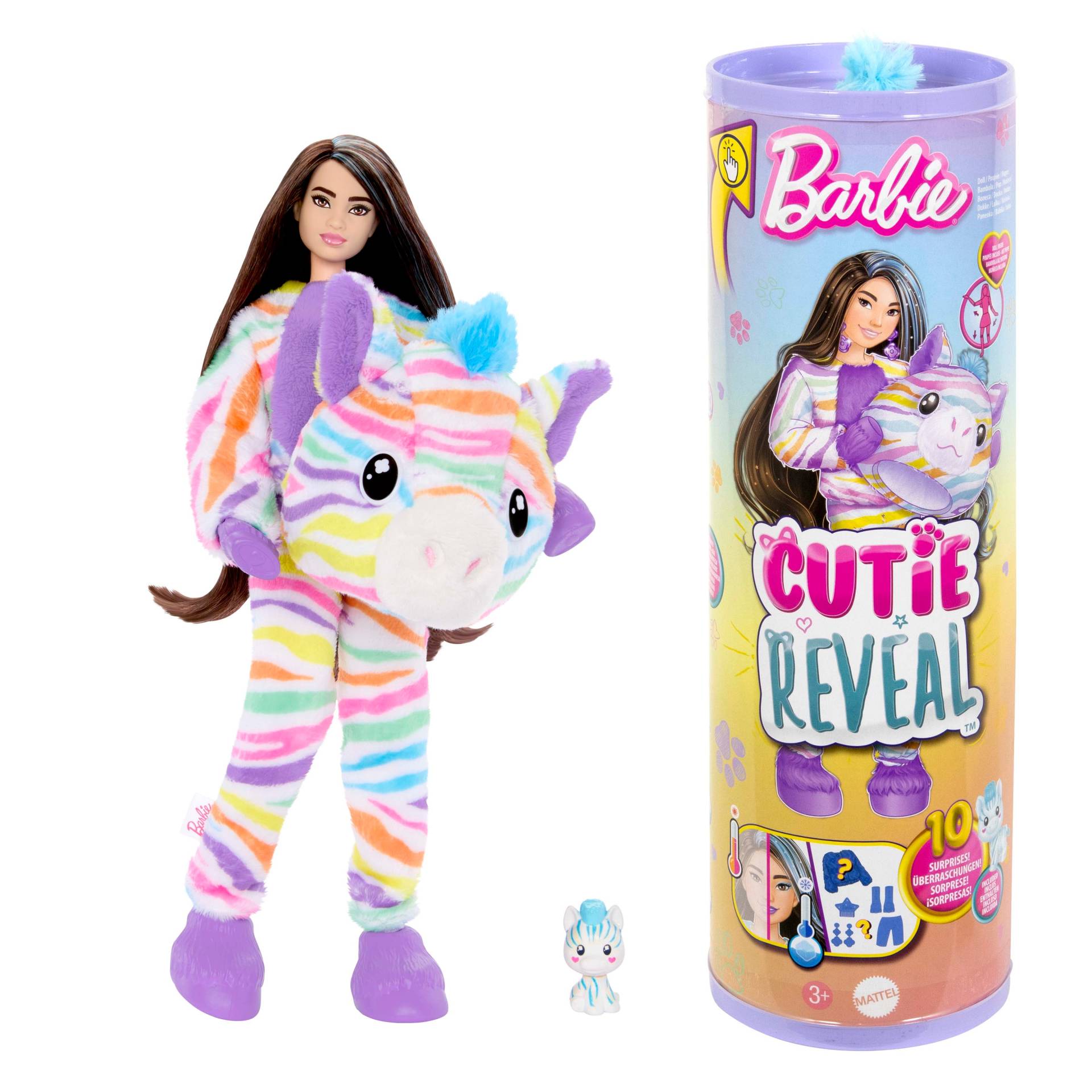 Barbie Cutie Reveal Puppe mit Regenbogen-Zebra Barbie Cutie Reveal Puppe mit Regenbogen-Zebra von Barbie