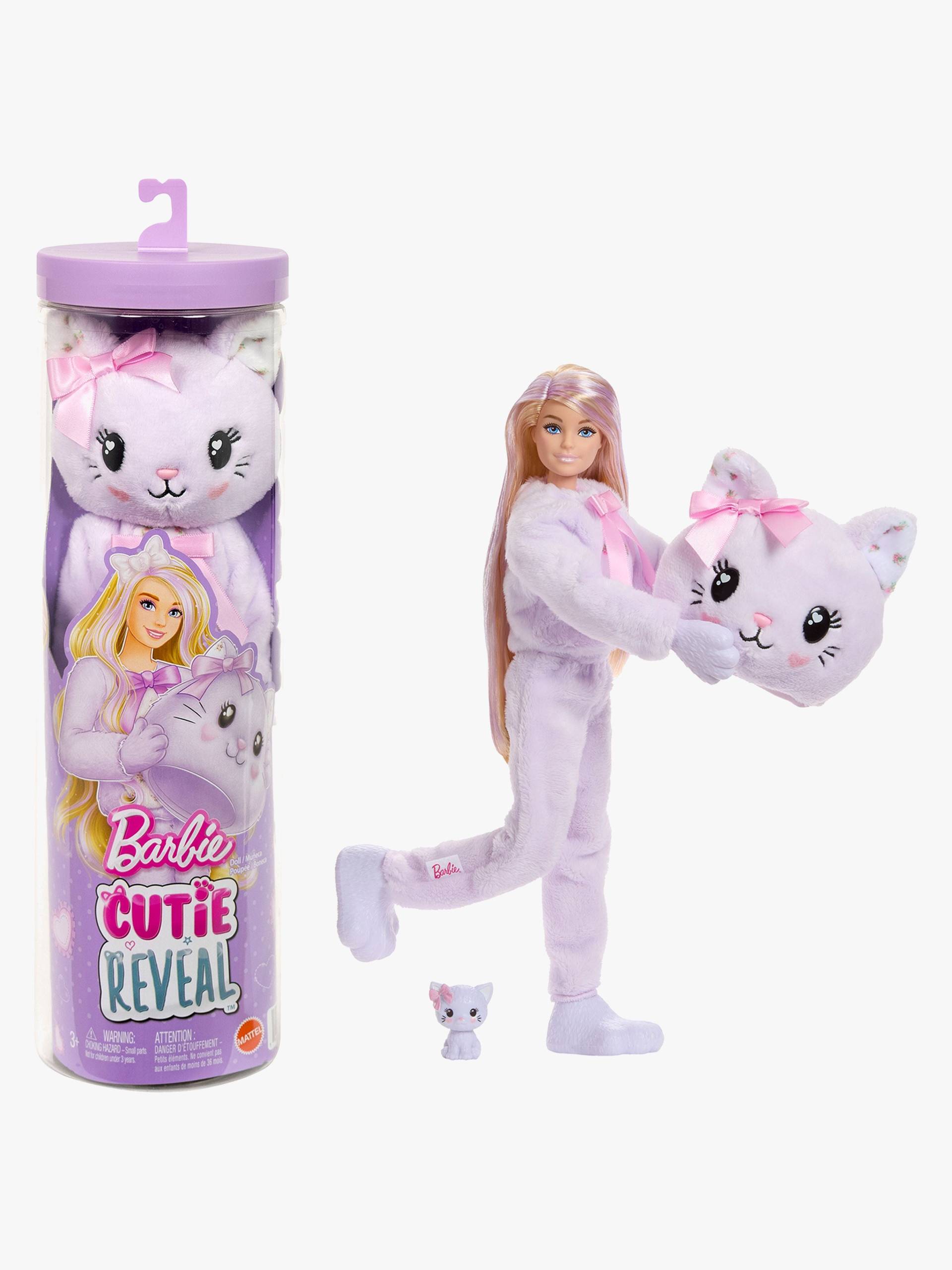 Barbie Cutie Reveal Sweet Bows Puppe Kätzchen, Lila von Barbie