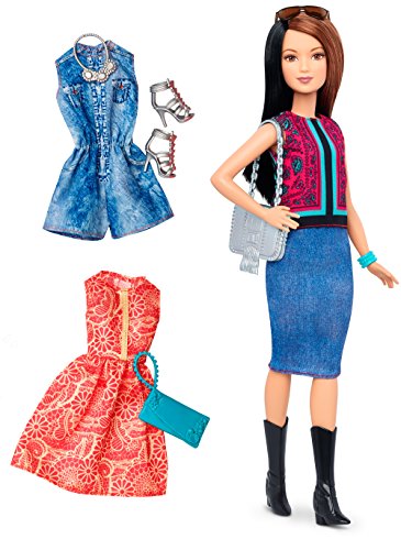 Barbie DTF04 Fashionistas Style Puppe und Moden mit Oberteil mit Paisley-Muster von Barbie