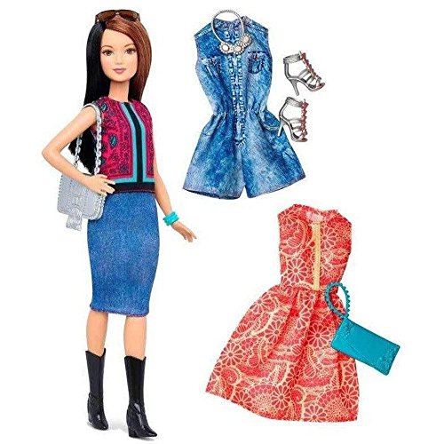 Barbie DTF04 Fashionistas Style Puppe und Moden mit Oberteil mit Paisley-Muster von Barbie