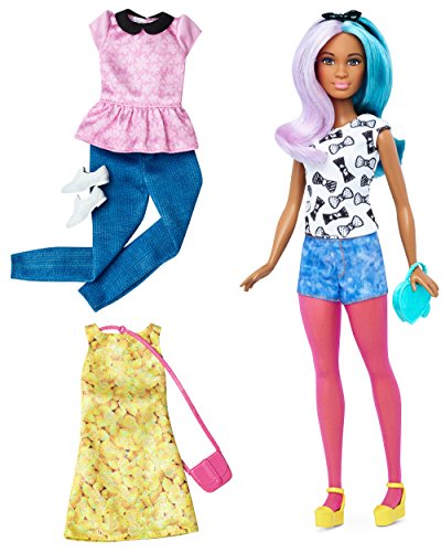 Barbie DTF05 Fashionistas Style Puppe und Moden mit Blau-Lila Haaren von Barbie