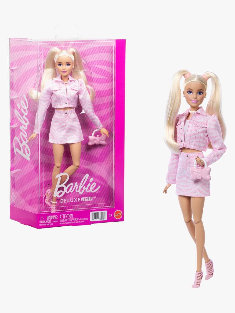 Barbie Deluxe Style Puppe mit Jeansjacke &  Rock von Barbie