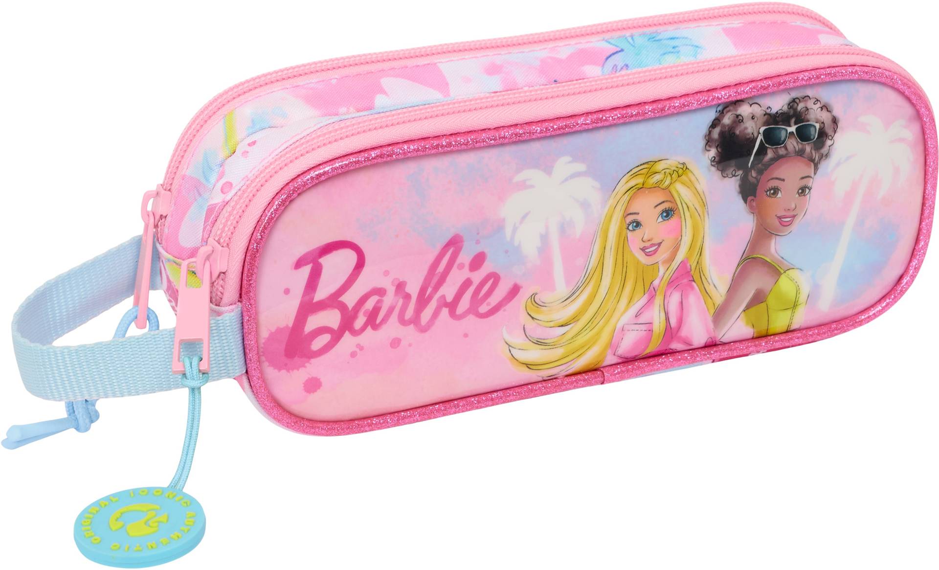 Barbie Doppel-Federmäppchen Painterly, Rosa/Hellblau Barbie Doppel-Federmäppchen Painterly, Rosa/Hellblau von Barbie