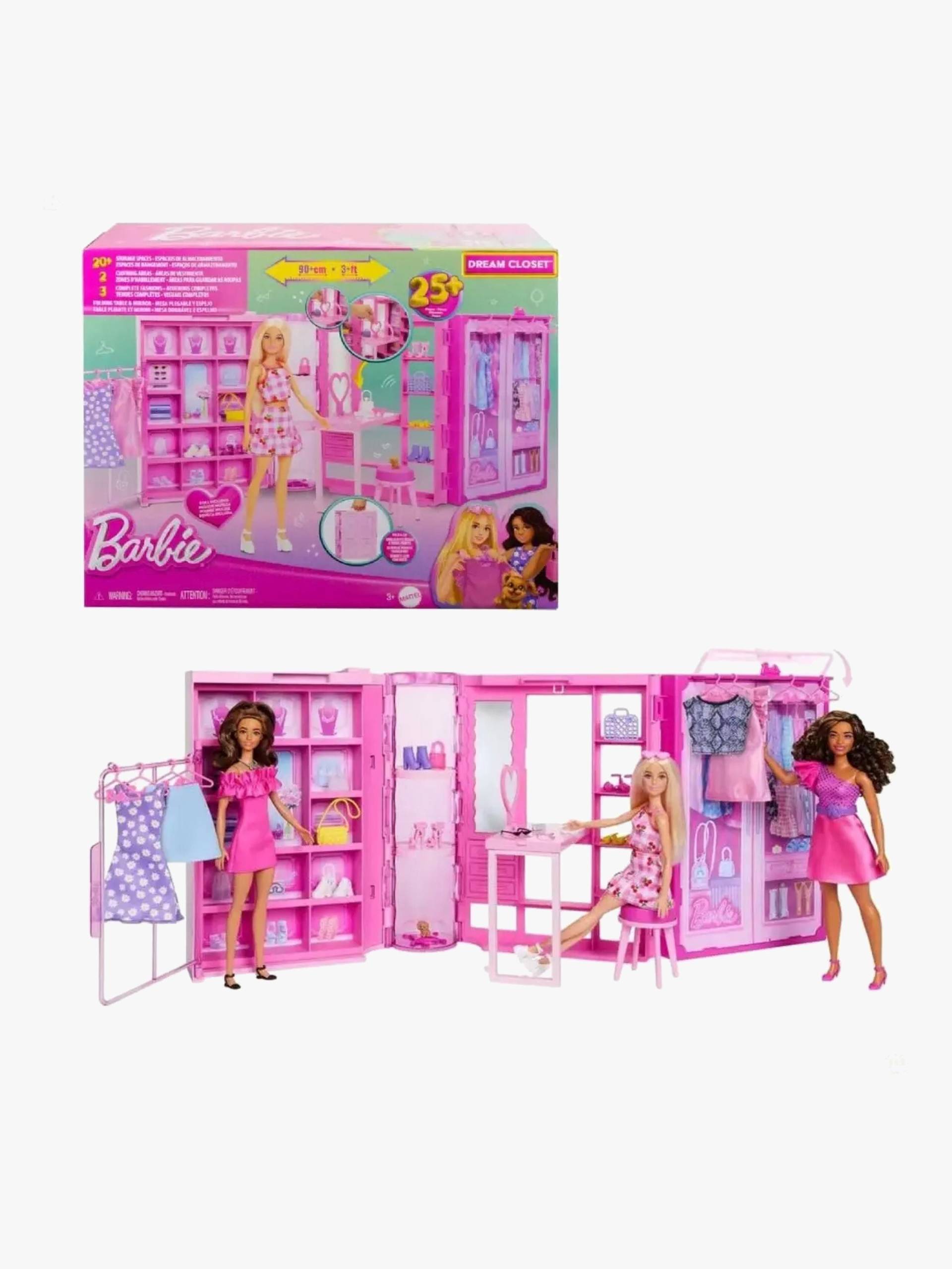 Barbie Dream Closet Spielset mit Puppe und Zubehörteilen von Barbie