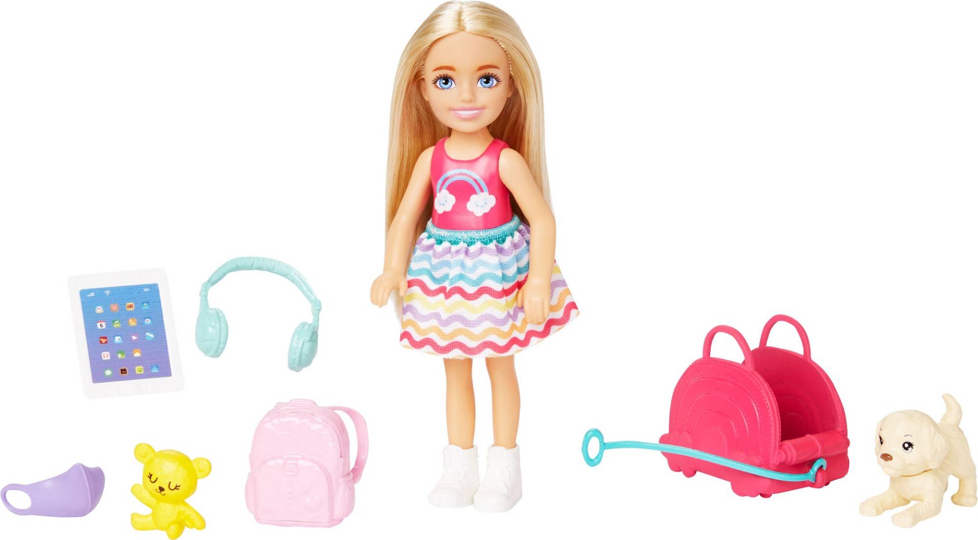 Barbie Chelsea Travel Puppenset mit Welpe von Barbie