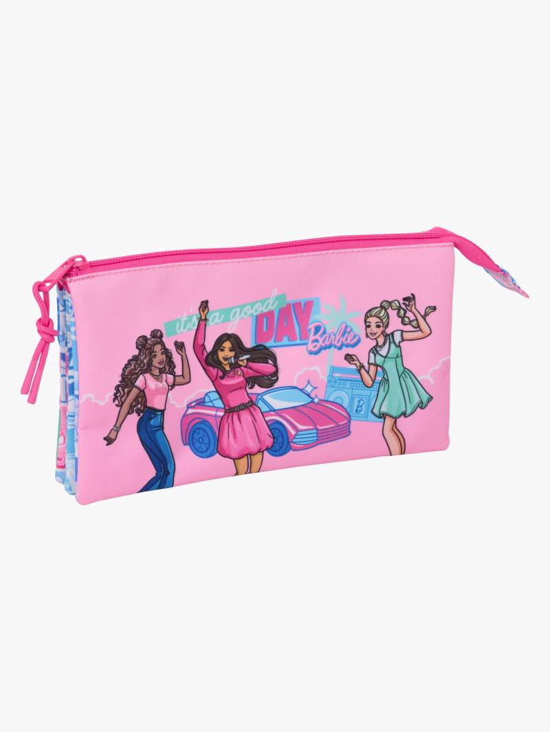 Barbie Dreifach-Federmäppchen, Blau/Pink von Barbie