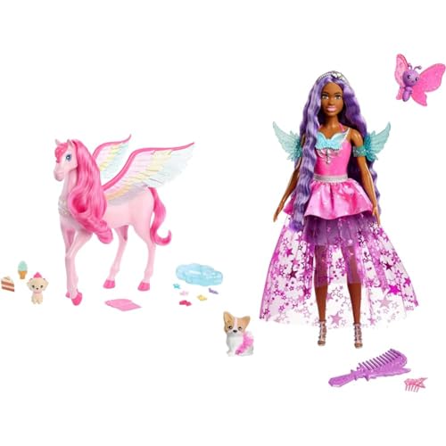 Barbie Ein Verborgener Zauber Pegasus & EIN Verborgener Zauber - Brooklyn Roberts mit märchenhaftem Kleid von Barbie