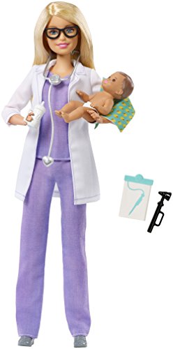 Barbie FPR44 Kinderärztin Puppe mit Baby, Medizin Spielset mit Arzt Zubehörteilen, ab 3 Jahren Barbie FPR44 Kinderärztin Puppe mit Baby, Medizin Spielset mit Arzt Zubehörteilen, ab 3 Jahren von Barbie