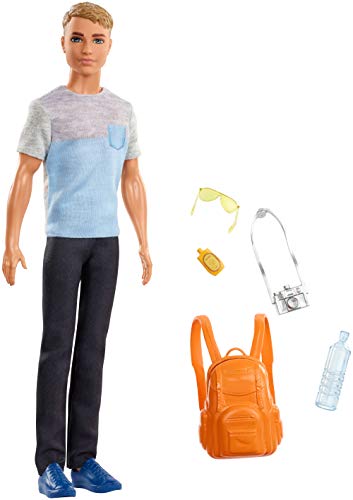 Barbie FWV17 FWV15 - Reise Ken Puppe mit Rucksack und Zubehör aus Barbie Dreamhouse Adventures, Puppen Spielzeug ab 3 Jahren Barbie FWV17 FWV15 - Reise Ken Puppe mit Rucksack und Zubehör aus Barbie Dreamhouse Adventures, Puppen Spielzeug ab 3 Jahren von Barbie