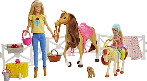 Barbie FXH15 - Reitspaß Spielset (blond), Chelsea, Pferd und Pony, Puppen Spielzeug ab 3 Jahren von Barbie