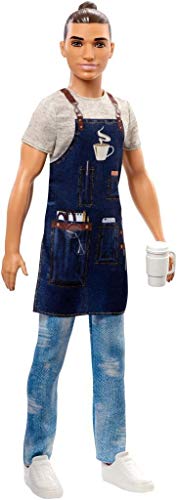 Barbie FXP05 FXP03 Ken Career Puppe Barista von Barbie