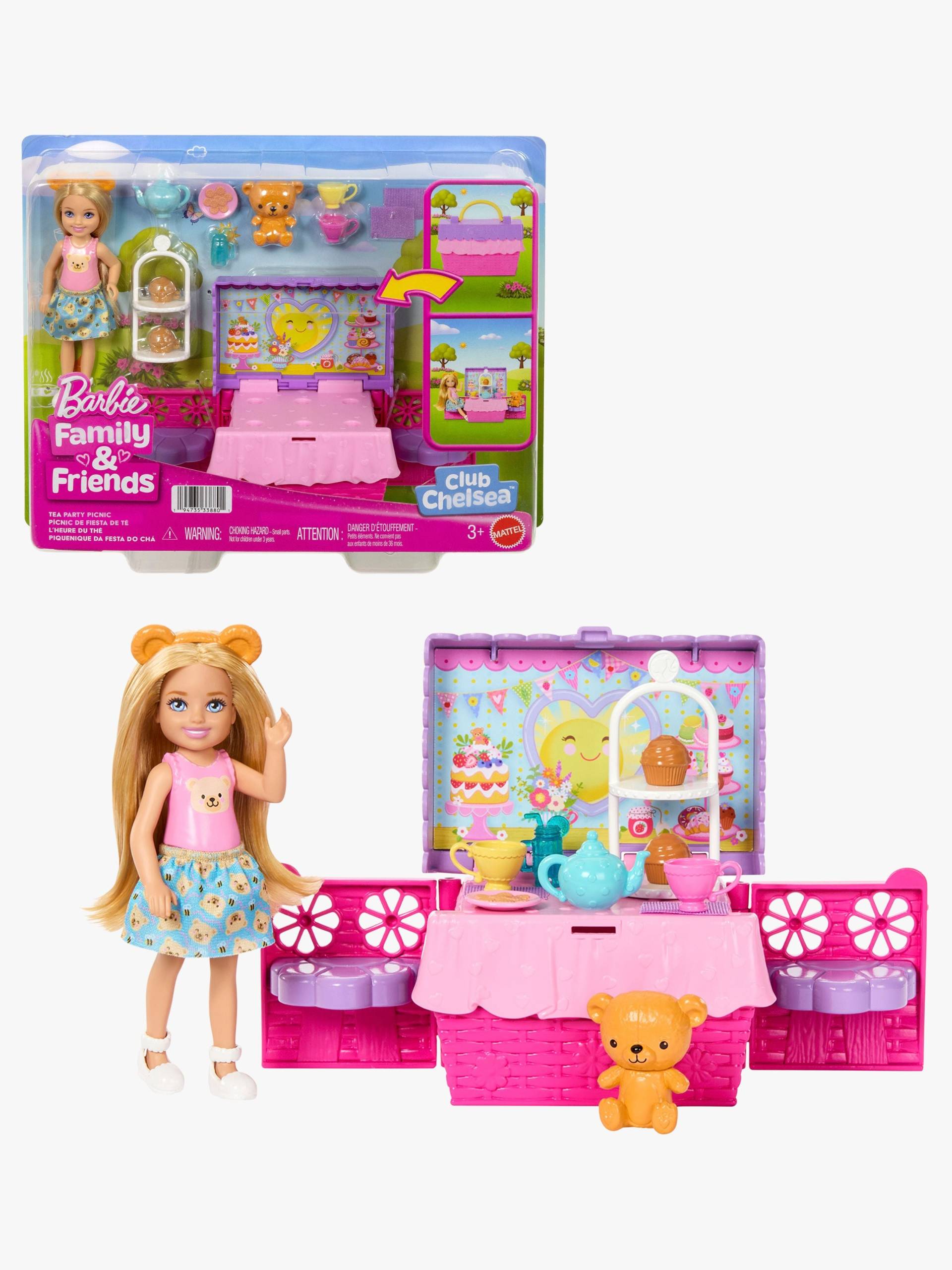 Barbie Family &  Friends Club Chelsea Spielset Teestunde von Barbie