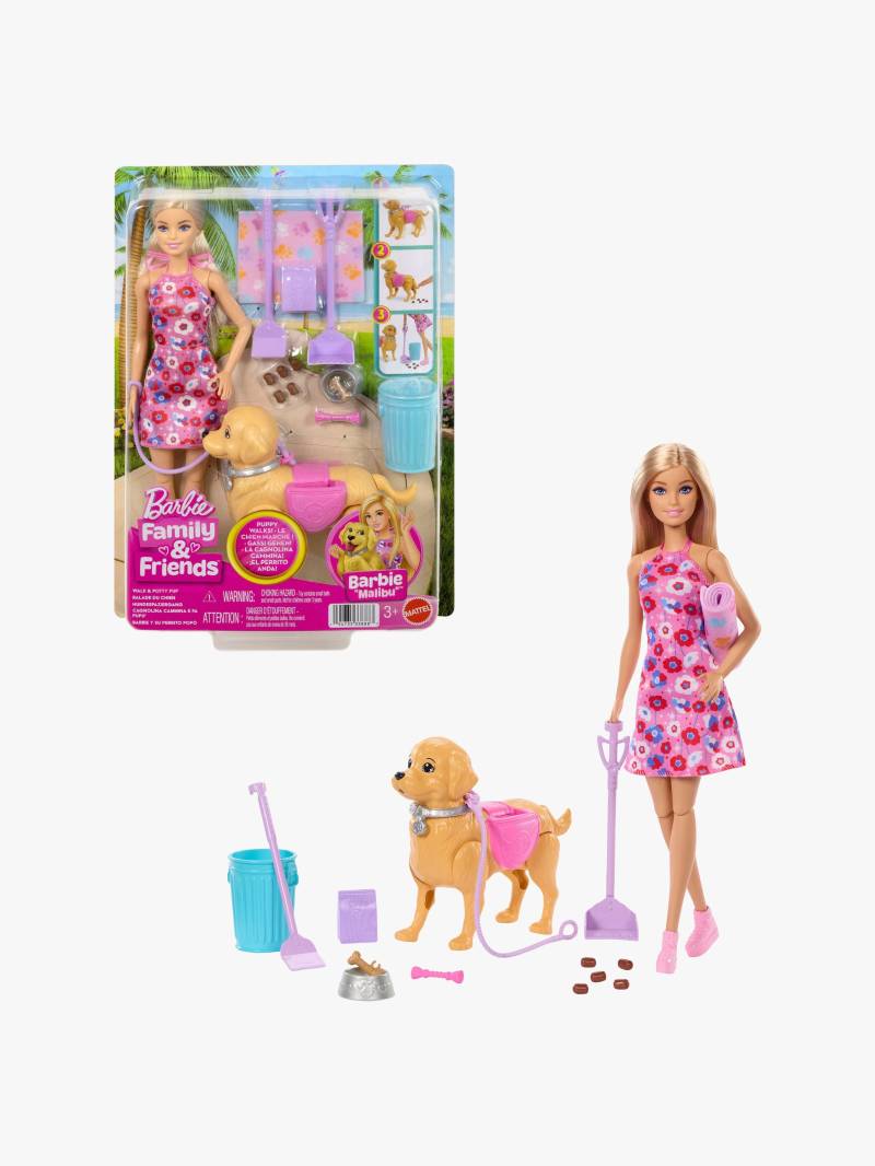 Barbie Family &  Friends Malibu Spielset Hundespaziergang von Barbie