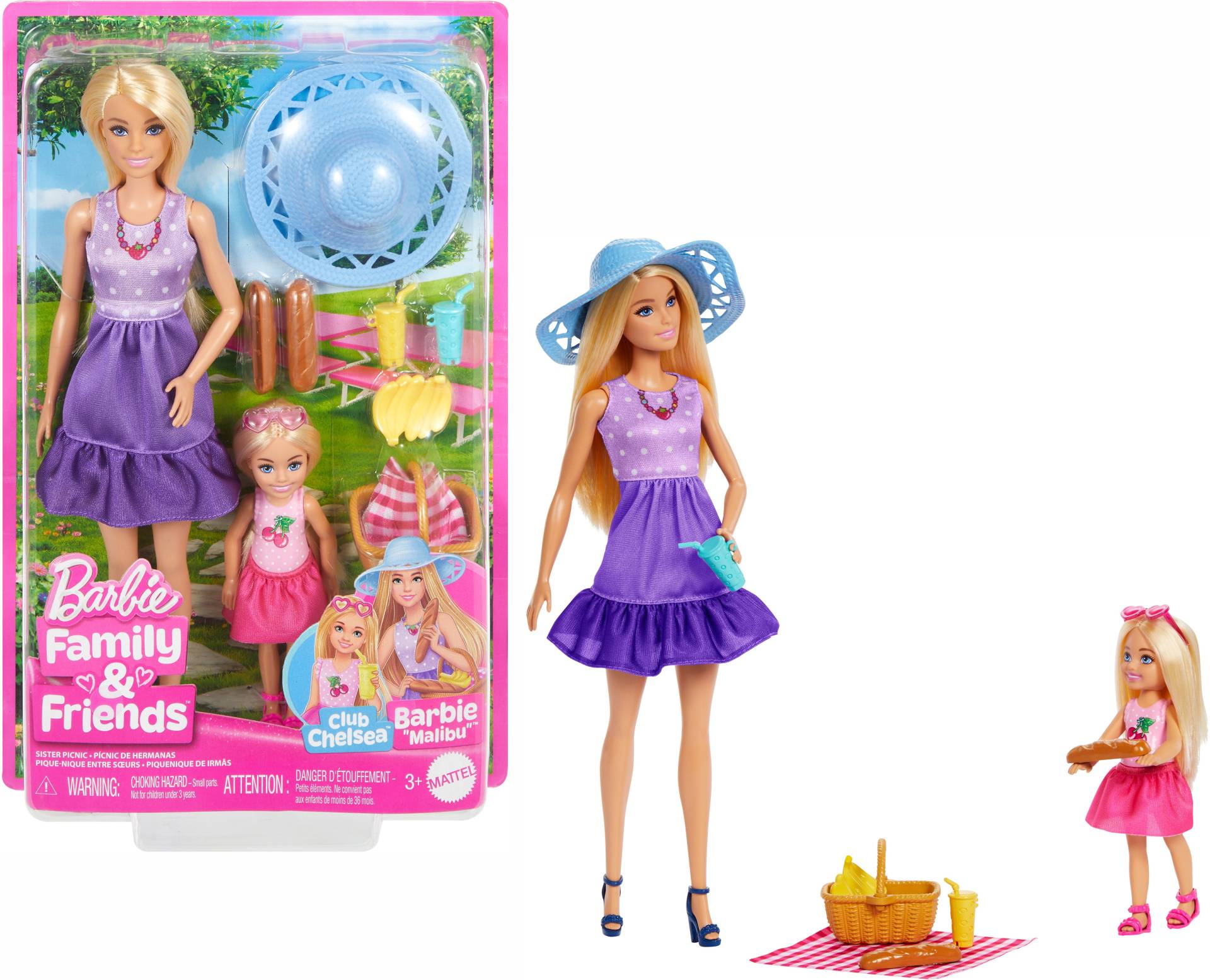 Barbie Family & Friends Spielset Malibu & Chelsea Picknick Barbie Family & Friends Spielset Malibu & Chelsea Picknick von Barbie
