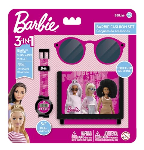 Barbie Fashion Set, Girls Toy Gift Set: LCD Watch, Sunglasses, and Wallet - for Kids Ages 3 and Up Barbie Fashion Set, Girls Toy Gift Set: LCD Watch, Sunglasses, and Wallet - for Kids Ages 3 and Up von Barbie